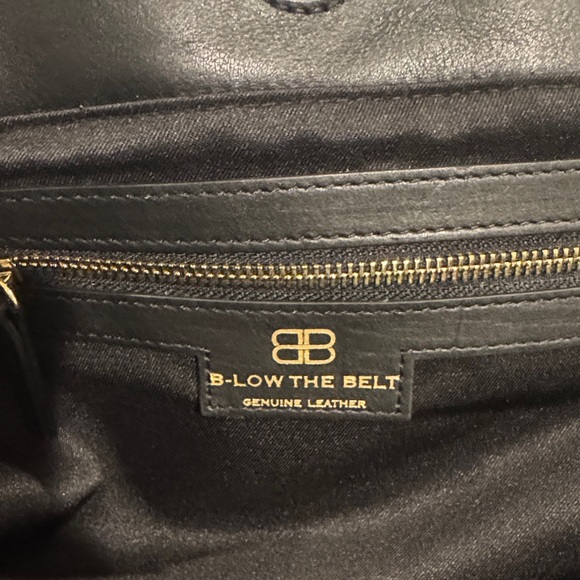 B-Low the Belt Ciana Black Leather Travel Tote - Picture 2 of 5